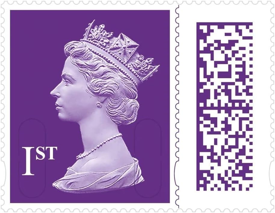 Royal Mail Postage Stamps 1st Class UK Self Adhesive Barcoded Stamps for Letters Pack of 25