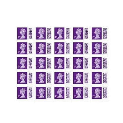 Royal Mail Postage Stamps 1st Class UK Self Adhesive Barcoded Stamps for Letters Pack of 25